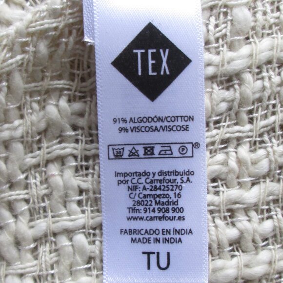 Women's scarf 68" long x 28" wide 91% Cotton 9% Viscose - Picture 4 of 4